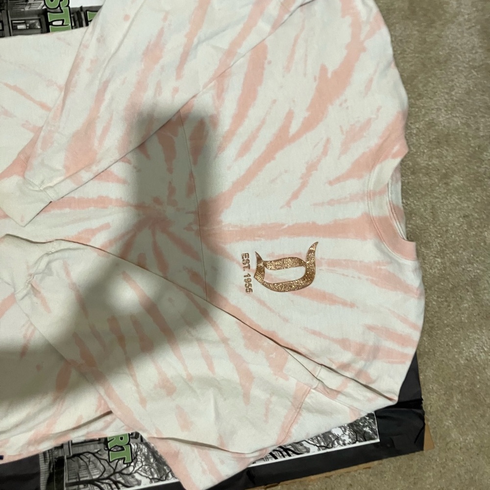 Pink Tie-Dye Long Sleeve Shirt